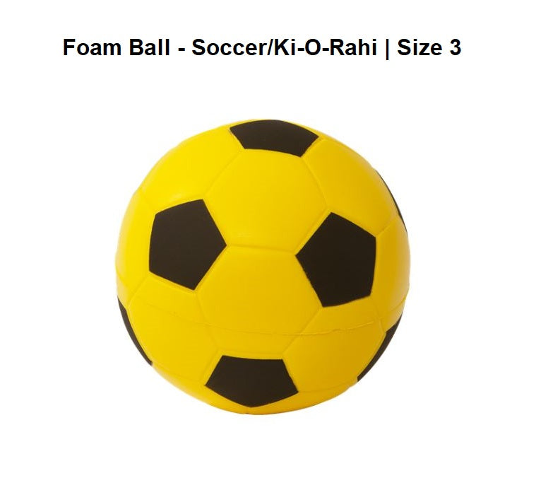 Foam Ball - Soccer/Ki-O-Rahi | Size 3