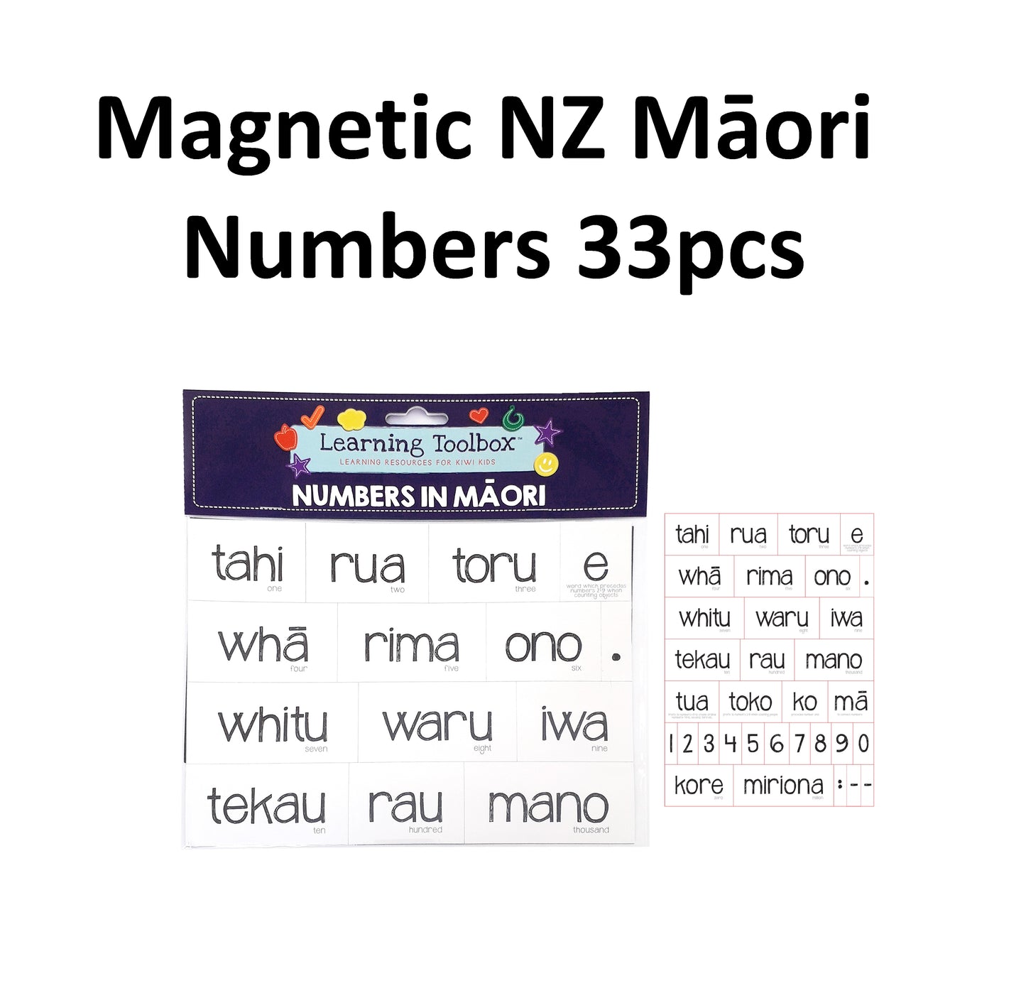 Maori Magnets - Numbers