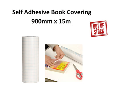 Self Adhesive Book Covering - 900mm x 15m