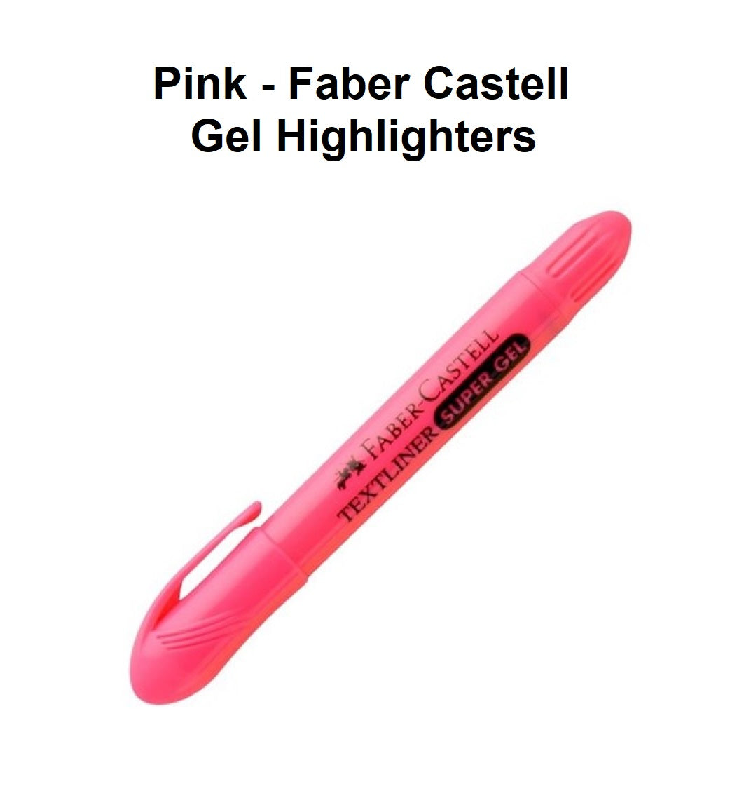 Faber Castell Gel Highlighters - Pink - each