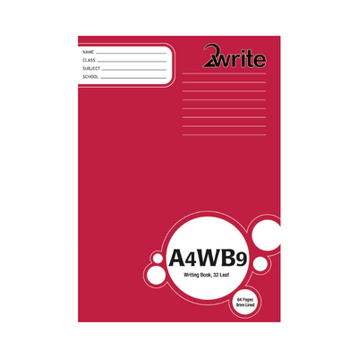 A4WB9 - A4 Exercise Book - 9mm Lined