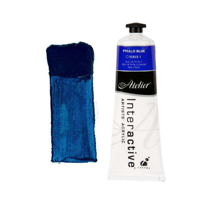 Pthalo Blue 80ml - Atelier Acrylic Paint S1