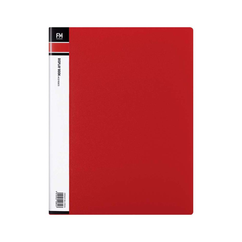 Red - A4 Clearfile 20 Page