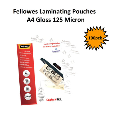 A4 Laminating Pouches - Gloss 125 micron - Pack of 100