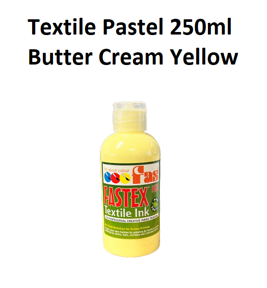 Pastel Yellow (Butter Cream) 250mL - FAStex Textile Inks