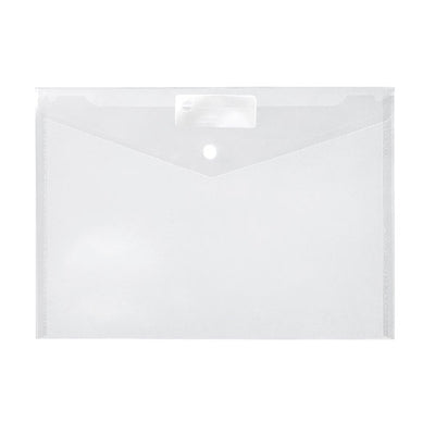 A4 Clear - Document Wallet With Dome Closure