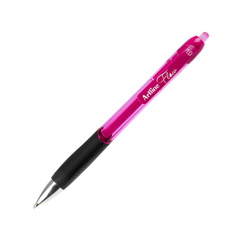 Artline Flow Retractable Gel Pen - Pink