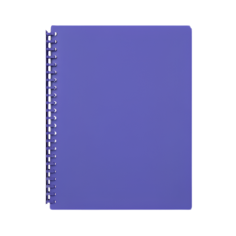 Purple - A4 Refillable Clearfile 20 Pocket