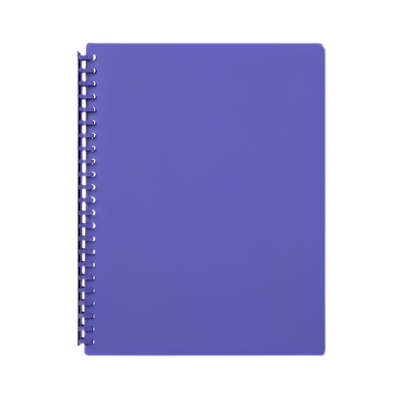 Purple - A4 Refillable Clearfile 20 Pocket