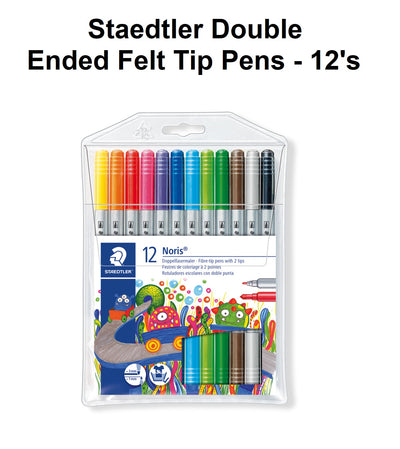 Staedtler Double Ended Felt Tip Pens - 12's
