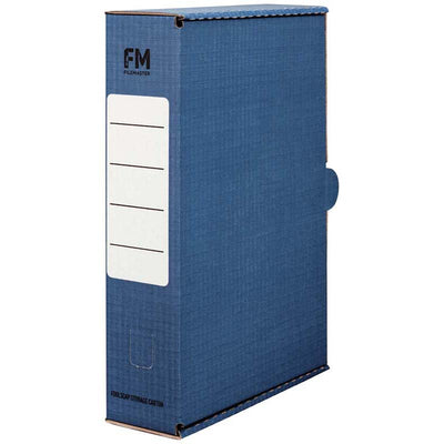 Blue - Coloured Foolscap Storage Box (File Box)