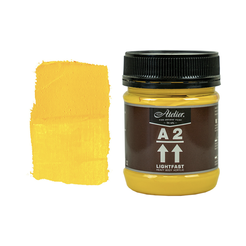 Cadmium Yellow Medium 250ml - Chroma A2 Acrylic Paint