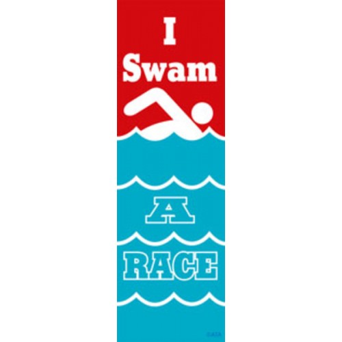 I Swam a Race - Self-Adhesive Ribbons (Pack of 100)