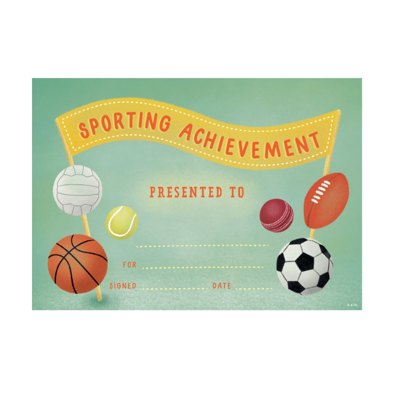 Sports Achievement - Certificates (Pack of 200)