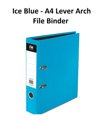 Ice Blue - A4 Lever Arch File
