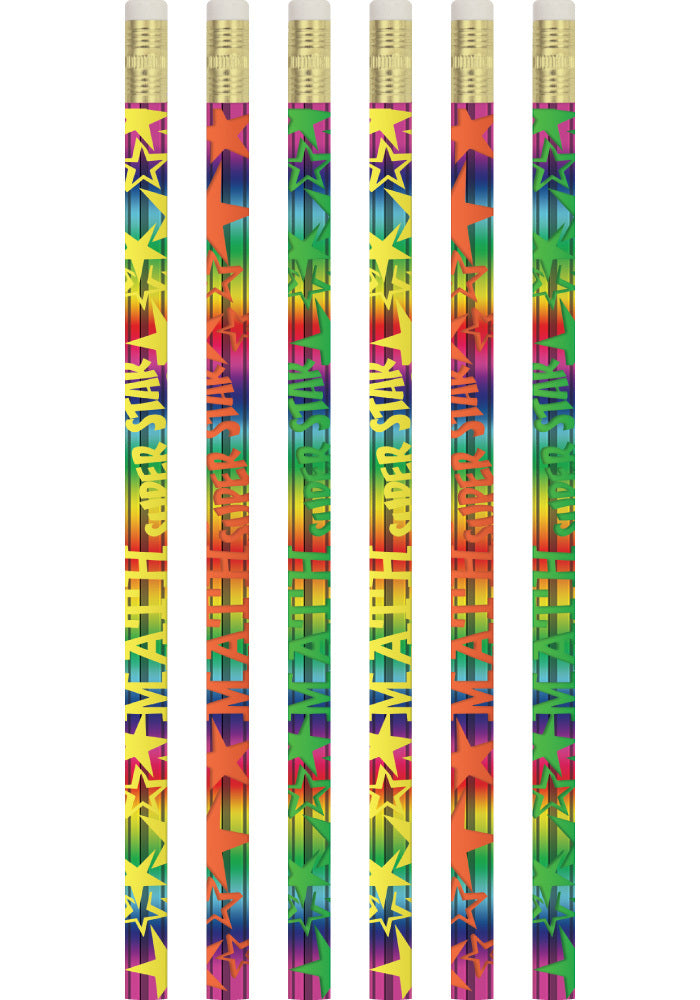Maths Superstar - Merit Pencils (Bundle of 10)