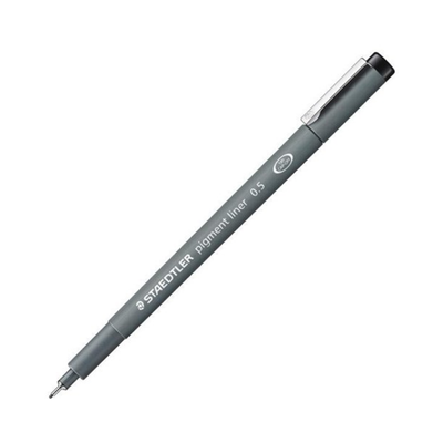 Black 0.5mm - Staedtler Pigment Liner Pen