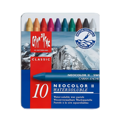 Caran D'Ache - Neocolour II Aquarelle Pastels - 10's