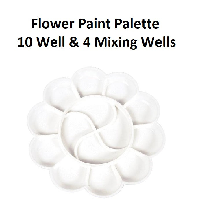 Paint Palette - 14 Well Flower