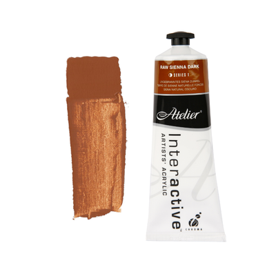 Raw Sienna Dark 80ml - Atelier Acrylic Paint S1