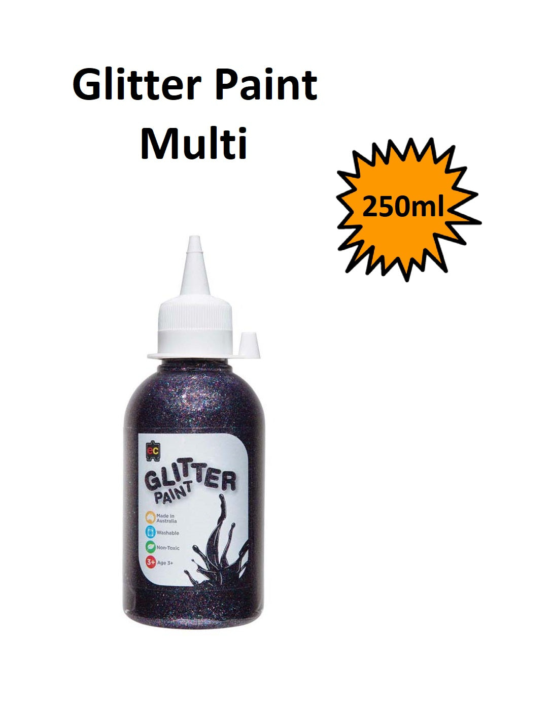 Multicolour 250ml - EC Glitter Paint
