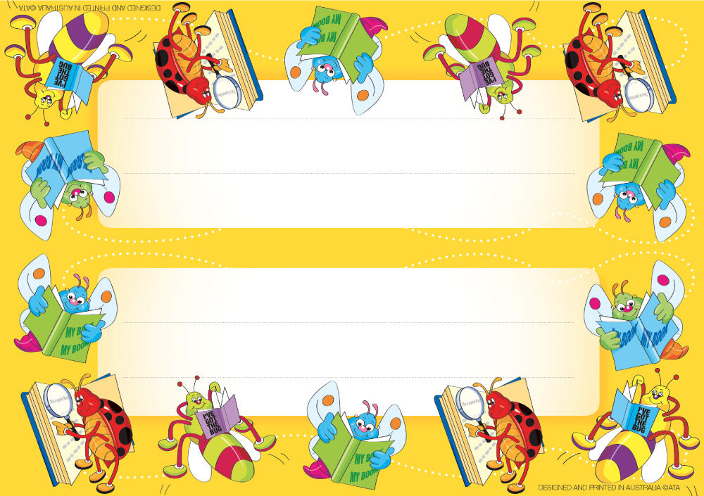 Reading Bugs - Nameplates (Pack of 35)