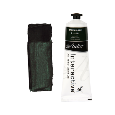 Green Black 80ml - Atelier Acrylic Paint S1