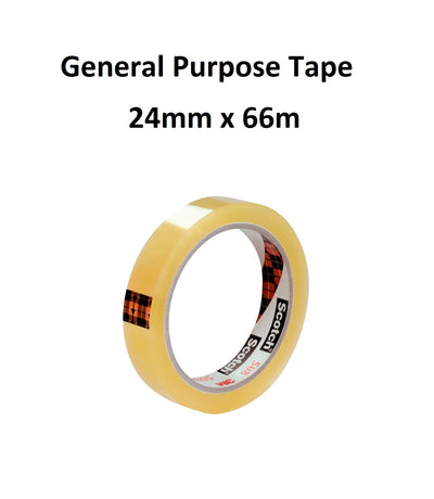 General Purpose Tape 24mm x 66m - single