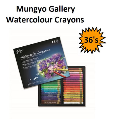 Mungyo Gallery Watercolour Crayons - 36's