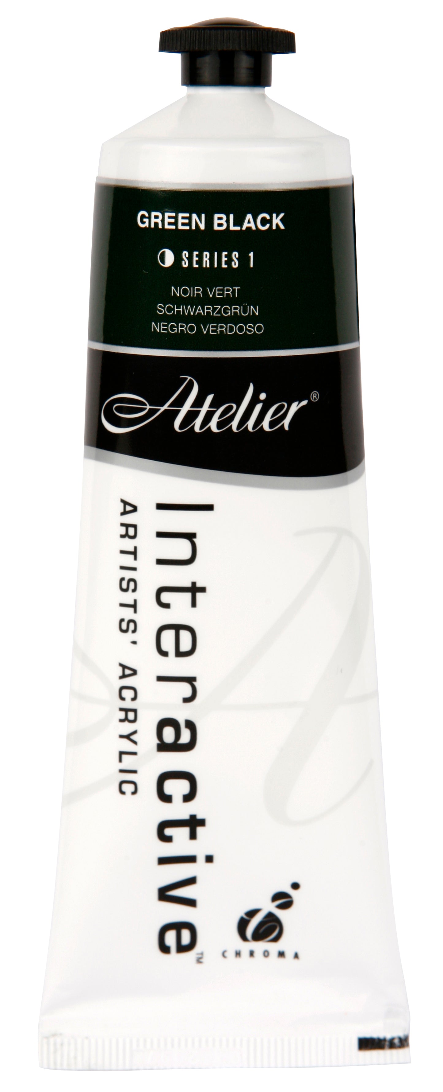Green Black 80ml - Atelier Acrylic Paint S1