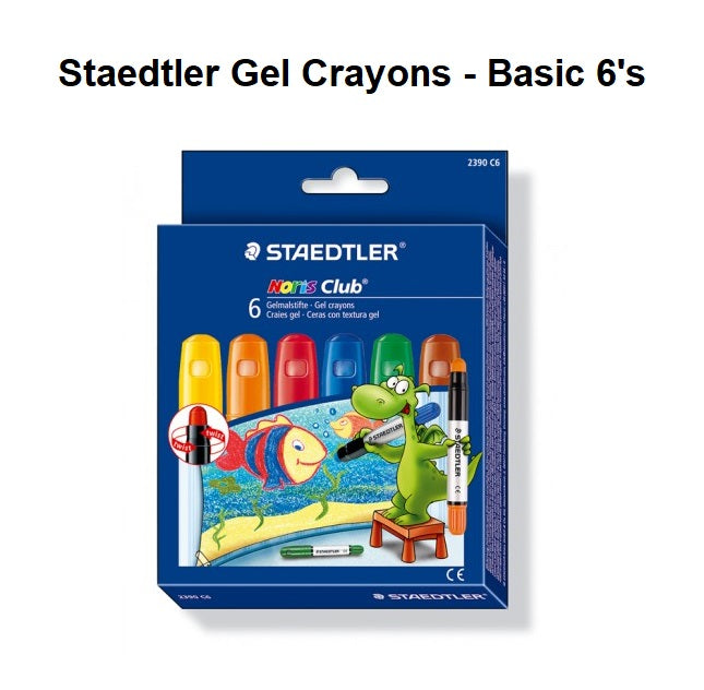 Staedtler Gel Crayons - Basic 6's