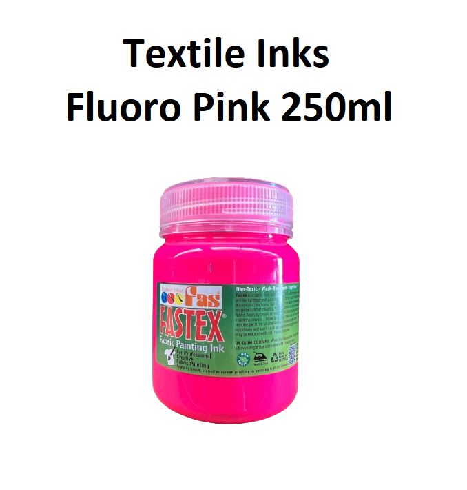 Fluoro Pink 250mL - FAStex Textile Inks