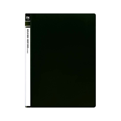 Black - A4 Clearfile 40 Page with Insert Front Cover