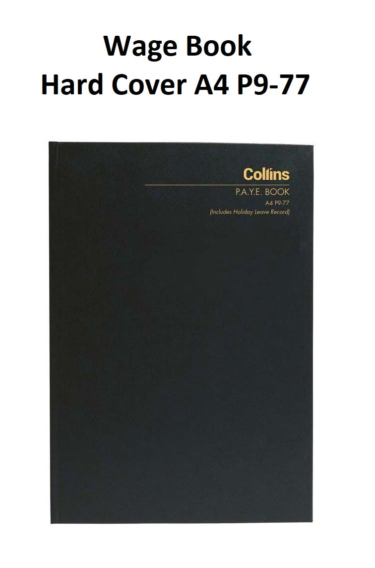 Collins Wage Book (PAYE Book) - A4 P9-77