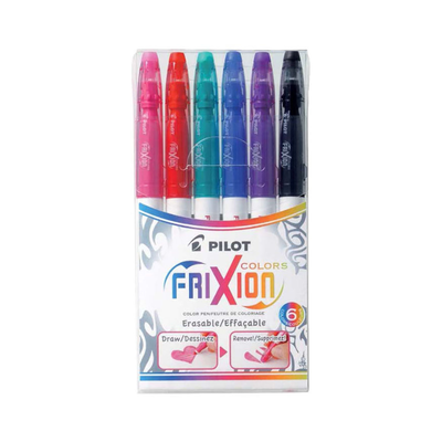 Set of 6 - Frixion Erasable Markers
