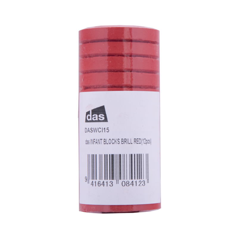 Brilliant Red 12's - Tempera Blocks Infant (Small)