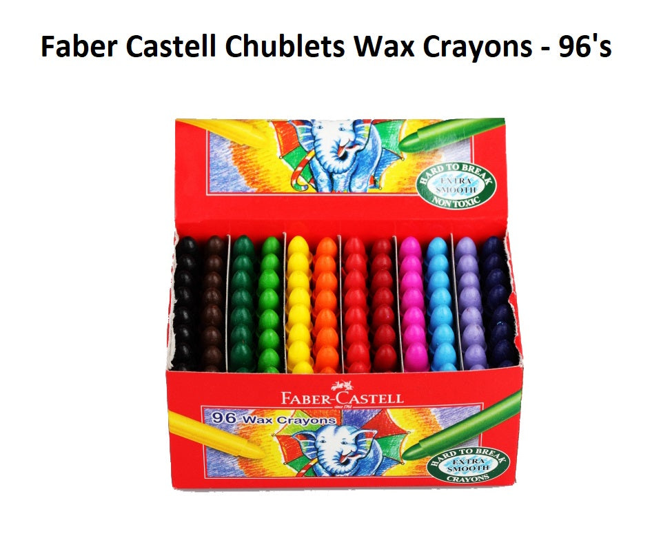 Faber Castell Chublets Wax Crayons - 96's
