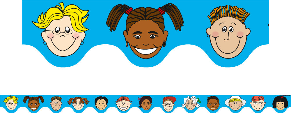 Multicultural Kids - Scalloped Borders (Pack of 12)