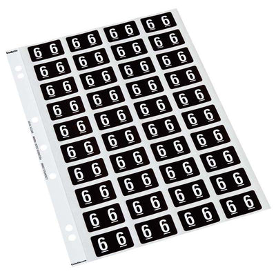 6 - Codafile Labels 25mm - Pack of 5 Sheets