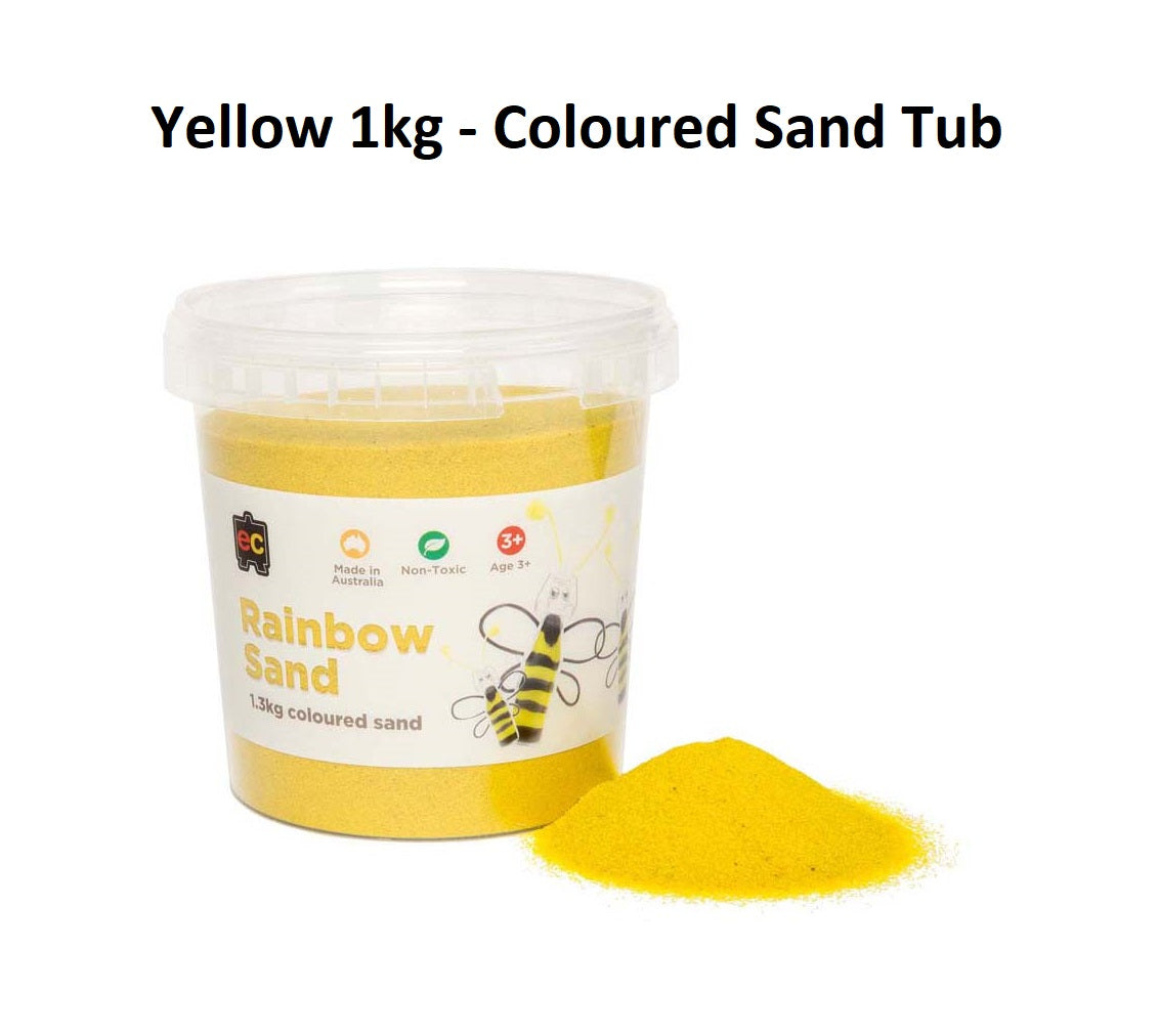 Yellow 1kg - Coloured Sand Tub