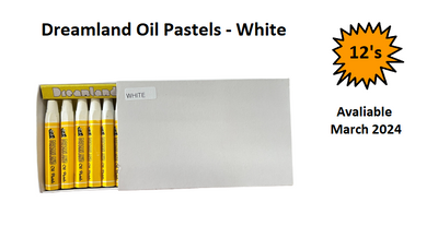 Dreamland Oil Pastels - Large 12's - White