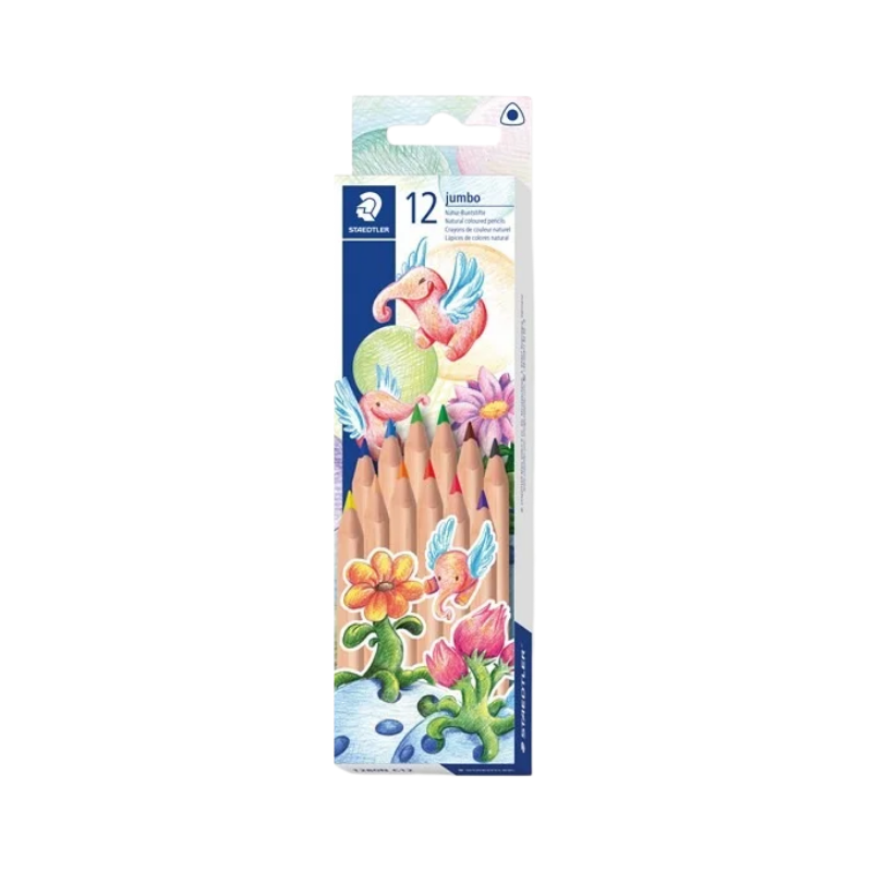 Staedtler Natural Jumbo Colour Pencils - 12's