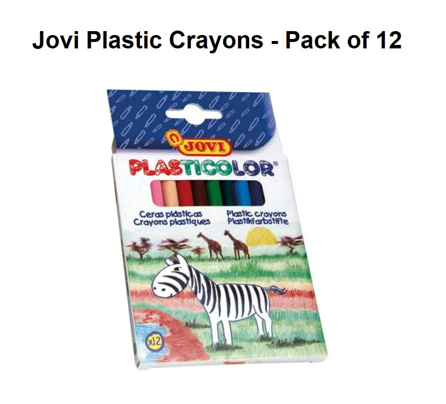 Jovi Plastic Crayons - Pack of 12