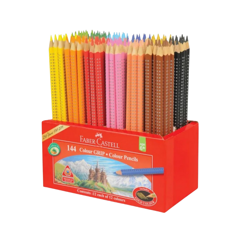 Faber Castell Grip Colour Pencils - Caddy of 144