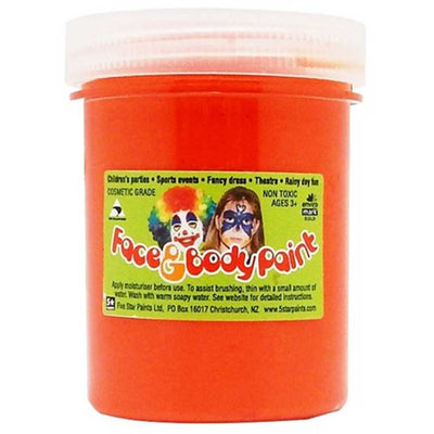 Orange 125ml - Five Star Face Paints