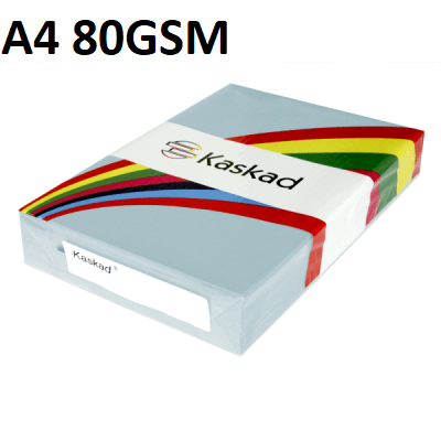 A4 Puffin Blue - Kaskad 80gsm 500 Sheets