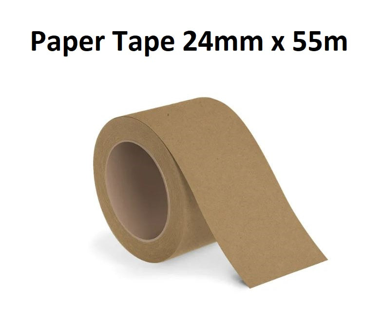 Brown Gummed Paper Tape - 24mm x 55m