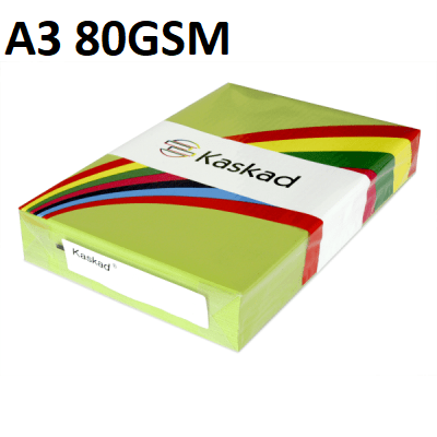 A3 Parakeet Green - Kaskad 80gsm 500 Sheets