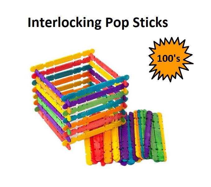 Interlocking Popsticks - 100pcs