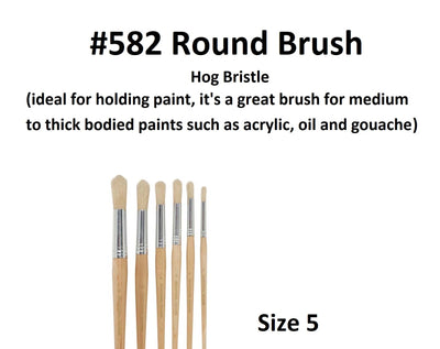 Size 5  - Eterna 582 Round Brush